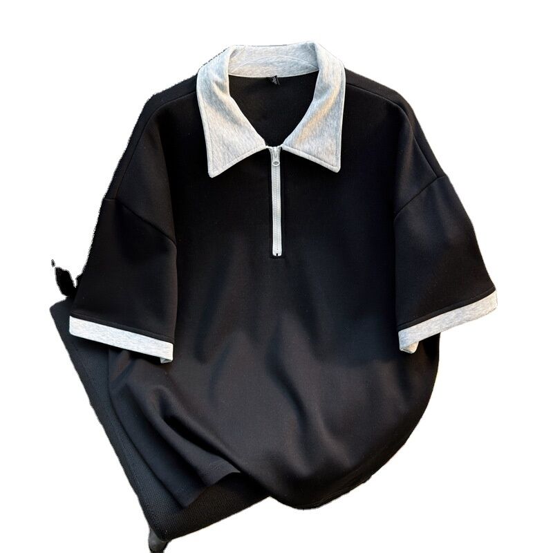 Wysokiej jakości, hurtowa odzież męska, koszulka z nadmiarem zamka, producent, koszulki z krótkimi rękawami, dla mężczyzn