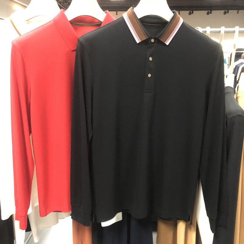 Koszula polo z długim rękawem Koszula polo z własnym logo Koszula polo z bawełny męska koszulka polo golfowa z długim rękawem Dry Fit