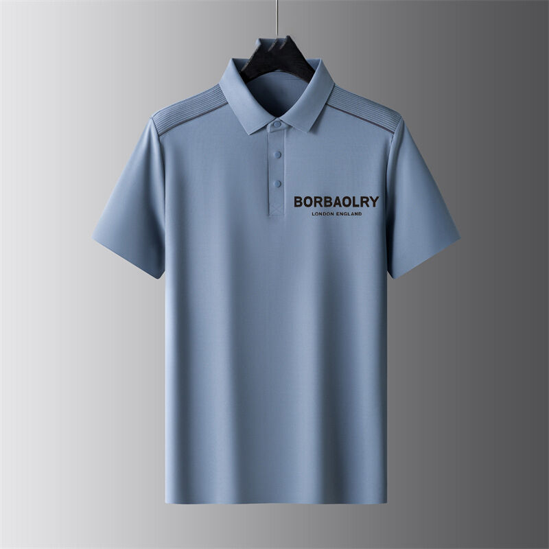 Letnie Koszulka polo z krótkimi rękawami dla biznesu Koszulka męska z cienką skrzynią półrękawą