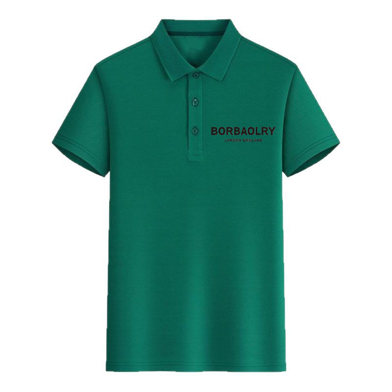 Mężczyźni Unisex Casual Short Sleeve for Polo Shirt Gorąca sprzedaż Solid Pattern Drukowane T-Shirt Custom Logo Plain Dyed Anti-Pilling