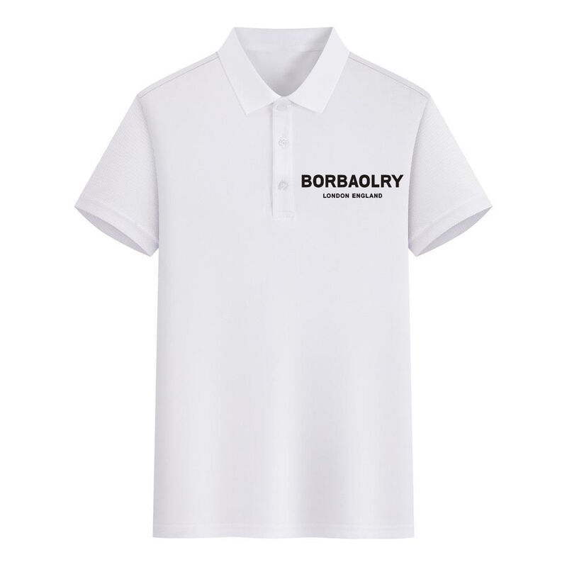 Mężczyźni Unisex Casual Short Sleeve for Polo Shirt Gorąca sprzedaż Solid Pattern Drukowane T-Shirt Custom Logo Plain Dyed Anti-Pilling